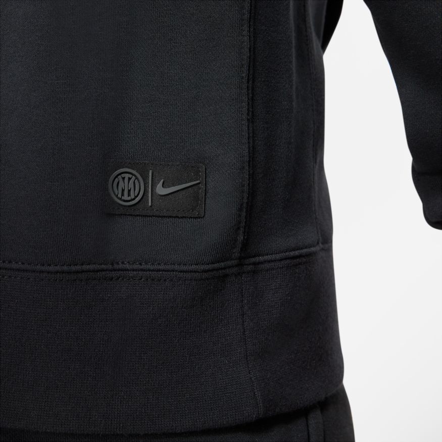 Nike Inter Milan Men Fleece Soccer Hoodie product image 4, provided for visual reference and product detail review
