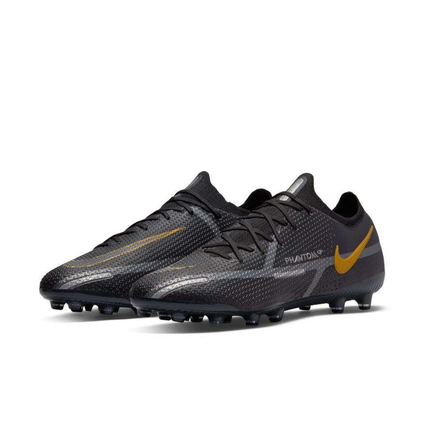 Nike Nike Phantom GT2 Elite FG-BLACK/BLACK/DARK GREY-METALLIC GOLD product image 3, provided for visual reference and