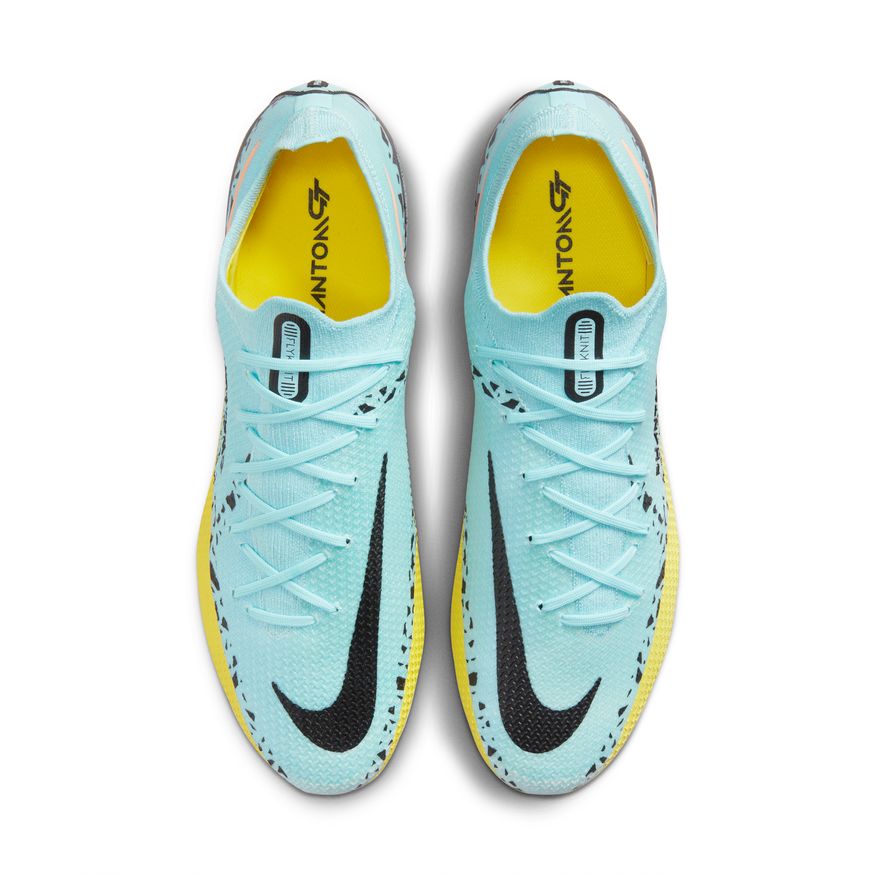 Nike Phantom GT2 Elite-GLACIER ICE/BLACK-YELLOW STRIKE product image 5, provided for visual reference and product detail