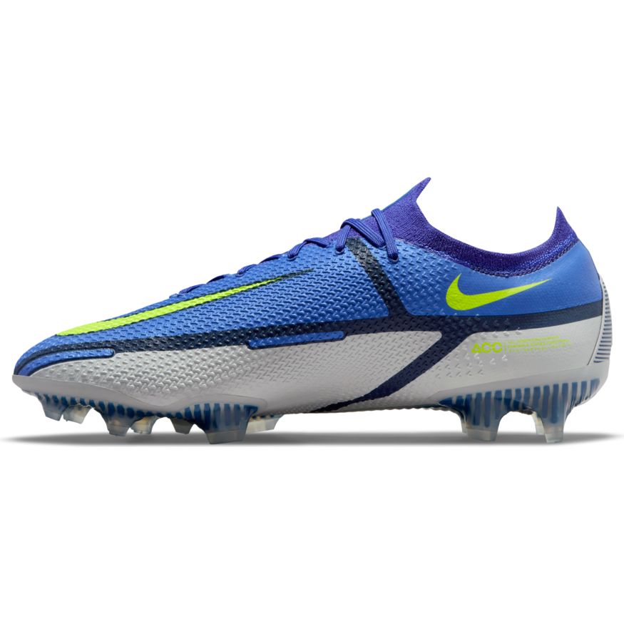 Nike Phantom GT2 Elite Low FG-SAPPHIRE/VOLT-GREY FOG-BLUE VOID product image 2, provided for visual reference and product