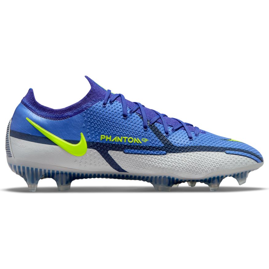 Nike Phantom GT2 Elite Low FG-SAPPHIRE/VOLT-GREY FOG-BLUE VOID product image 1, provided for visual reference and product