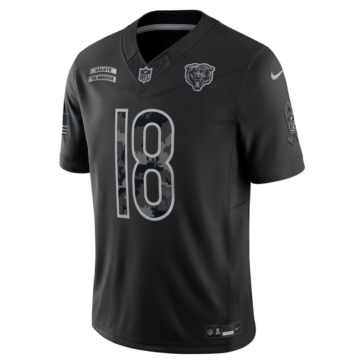 Caleb Williams Chicago Bears Nike Men 2026 Salute To Service Jersey product image 3, provided for visual reference and