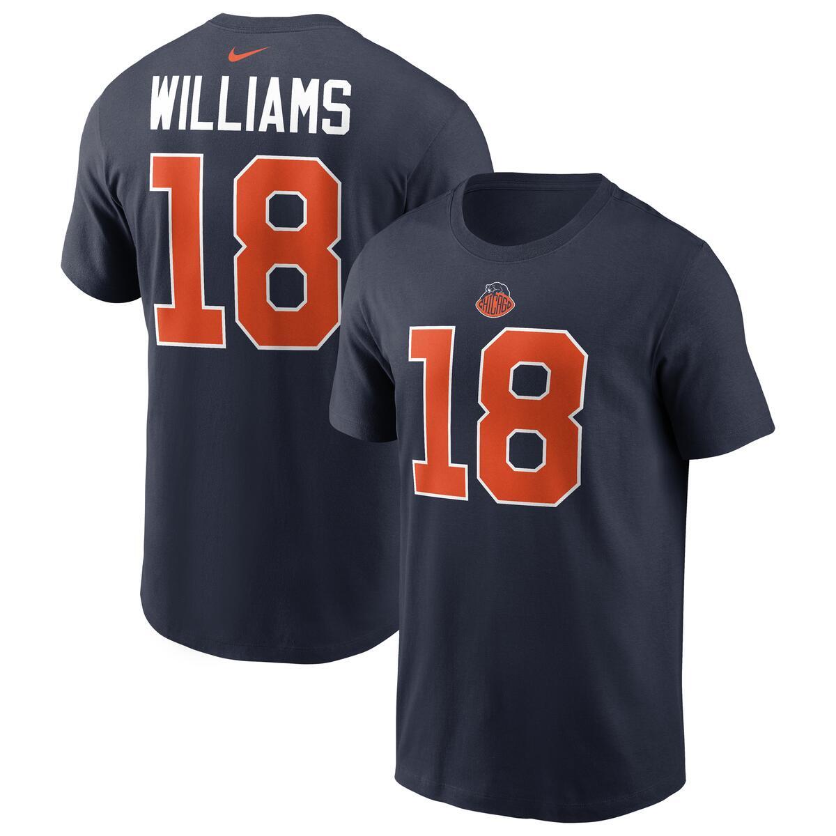 Caleb Williams Chicago Bears Nike Rivalry T-Shirt product image 1, provided for visual reference and product detail review
