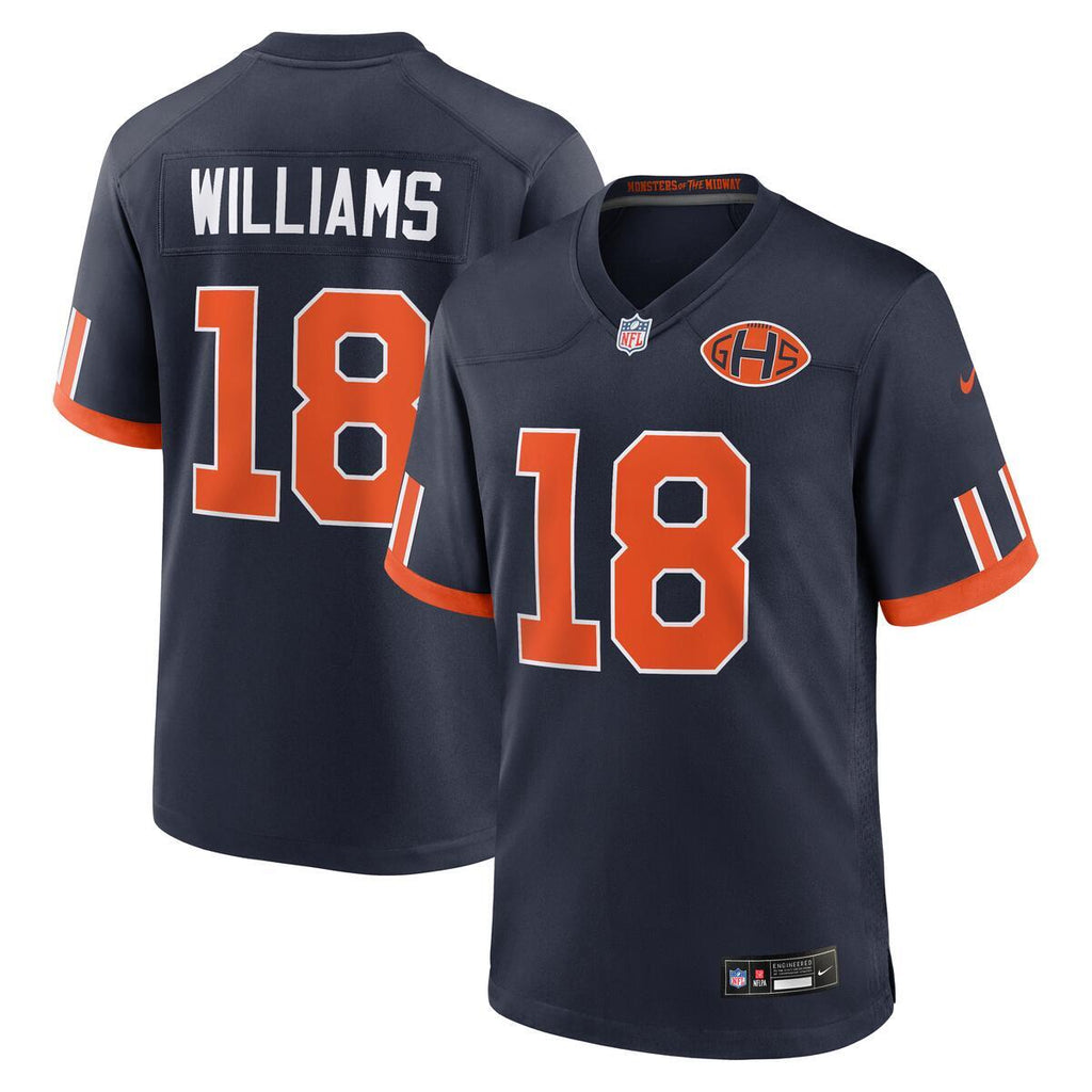 Caleb Williams #18 Chicago Bears Rivalry Nike Game Jersey product image 1, provided for visual reference and product detail