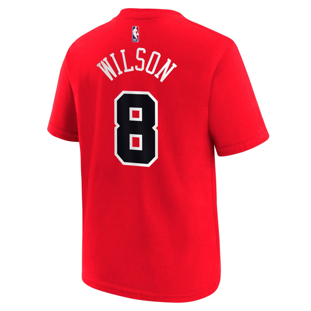 Caleb Wilson Chicago Bulls Youth Red Player T-Shirt product image 1, provided for visual reference and product detail review