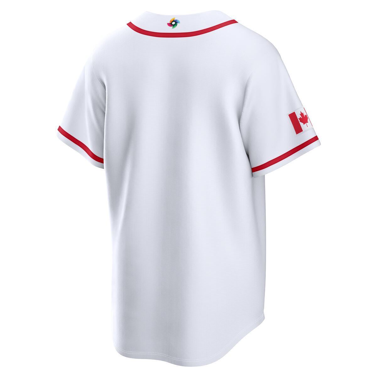 Canada World Baseball Classic 2026 Nike White Home Jersey product image 3, provided for visual reference and product detail