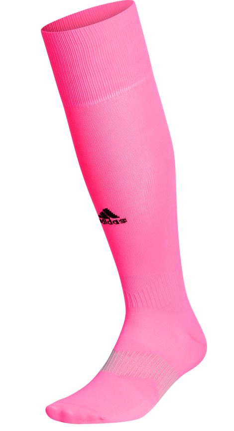 Adidas Metro V OTC Soccer Sock-Pink product image 1, provided for visual reference and product detail review