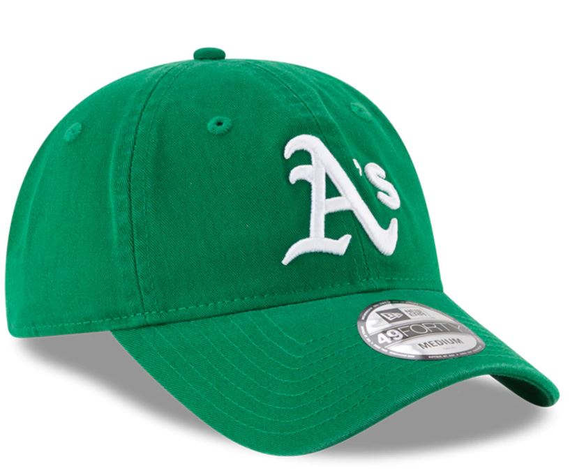Oakland Athletics New Era Core Fit Replica 49FORTY Fitted Hat - Green product image 2, provided for visual reference and