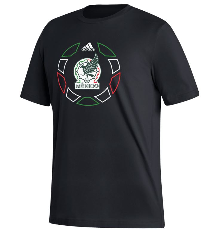 Adidas Mexico T-Shirt - Black product image 1, provided for visual reference and product detail review