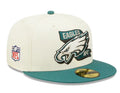 New Era Philadelphia Eagles Official On-Field Sideline 59Fifty Fitted product image 1, provided for visual reference and