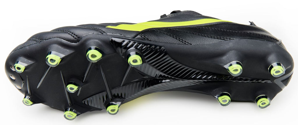 DIADORA BRASIL ELITE 2 LT LP12-Black/Fluo Yellow product image 3, provided for visual reference and product detail review