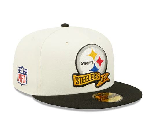 New Era Pittsburgh Steelers Official On-Field Sideline 59Fifty Fitted product image 1, provided for visual reference and