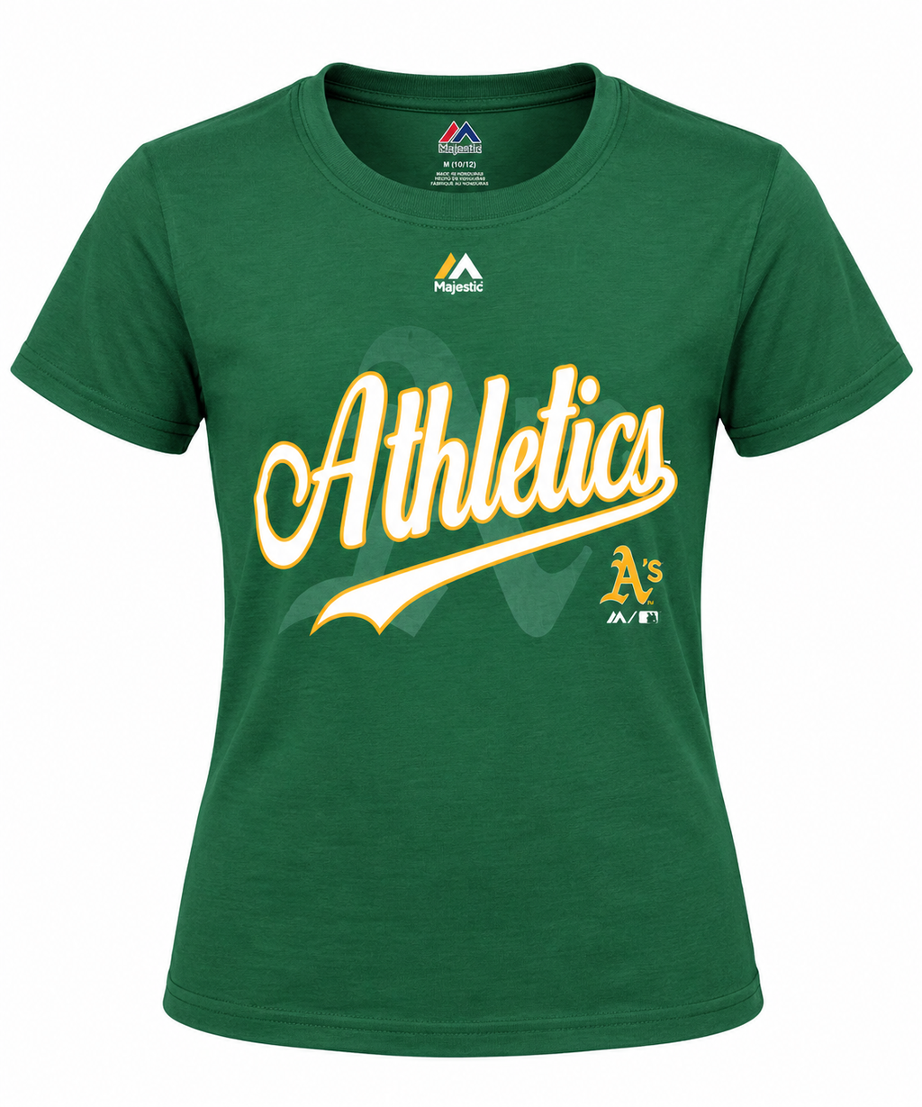 Majestic Youth Oakland Athletics T-Shirt product image 1, provided for visual reference and product detail review