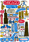 Chicago Julia Gash Postcard product image 1, provided for visual reference and product detail review