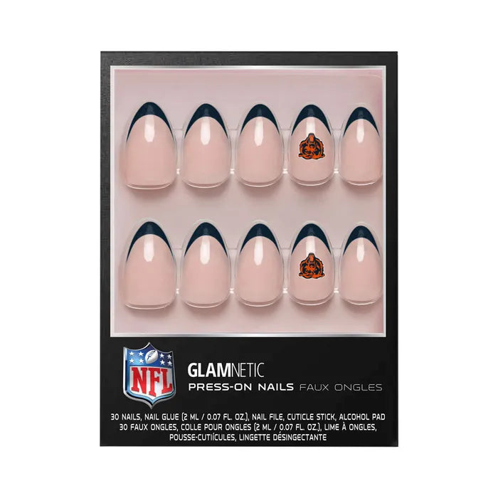 Chicago Bear Glamnetic Nails product image 1, provided for visual reference and product detail review