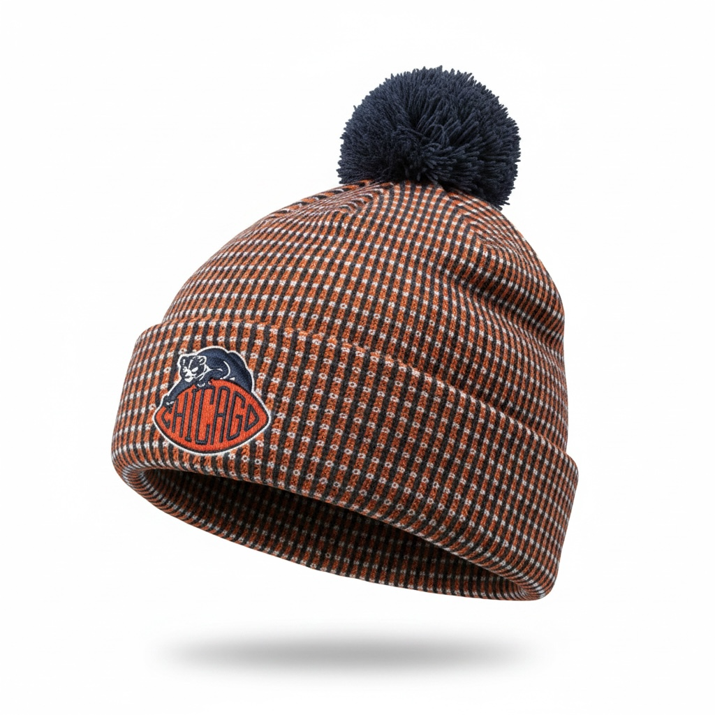 Chicago Bears 2026 Rivalry New Era Knit Beanie product image 1, provided for visual reference and product detail review