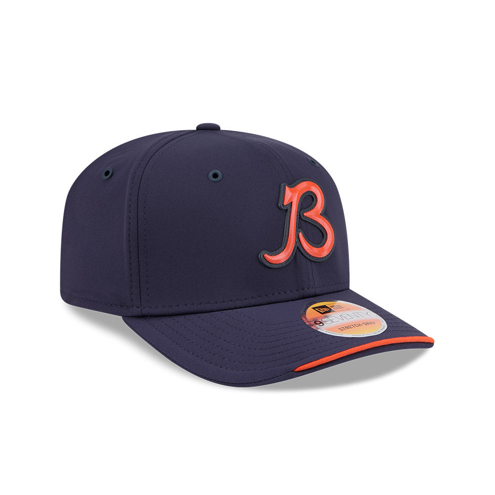 Chicago Bears 2026 Sideline B New Era 9SEVENTY Stretch-Snap Adjustable Hat product image 1, provided for visual reference