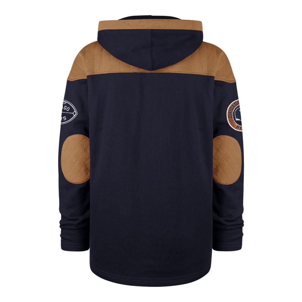 Chicago Bears '47 Flannagan Wingback Lacer Hoodie product image 2, provided for visual reference and product detail review