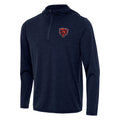 Chicago Bears Antigua Navy Heather 1/4 Zip Tidy Pullover Hoodie product image 1, provided for visual reference and product