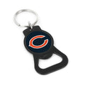 Chicago Bears Black Bottle Opener Keychain product image 1, provided for visual reference and product detail review