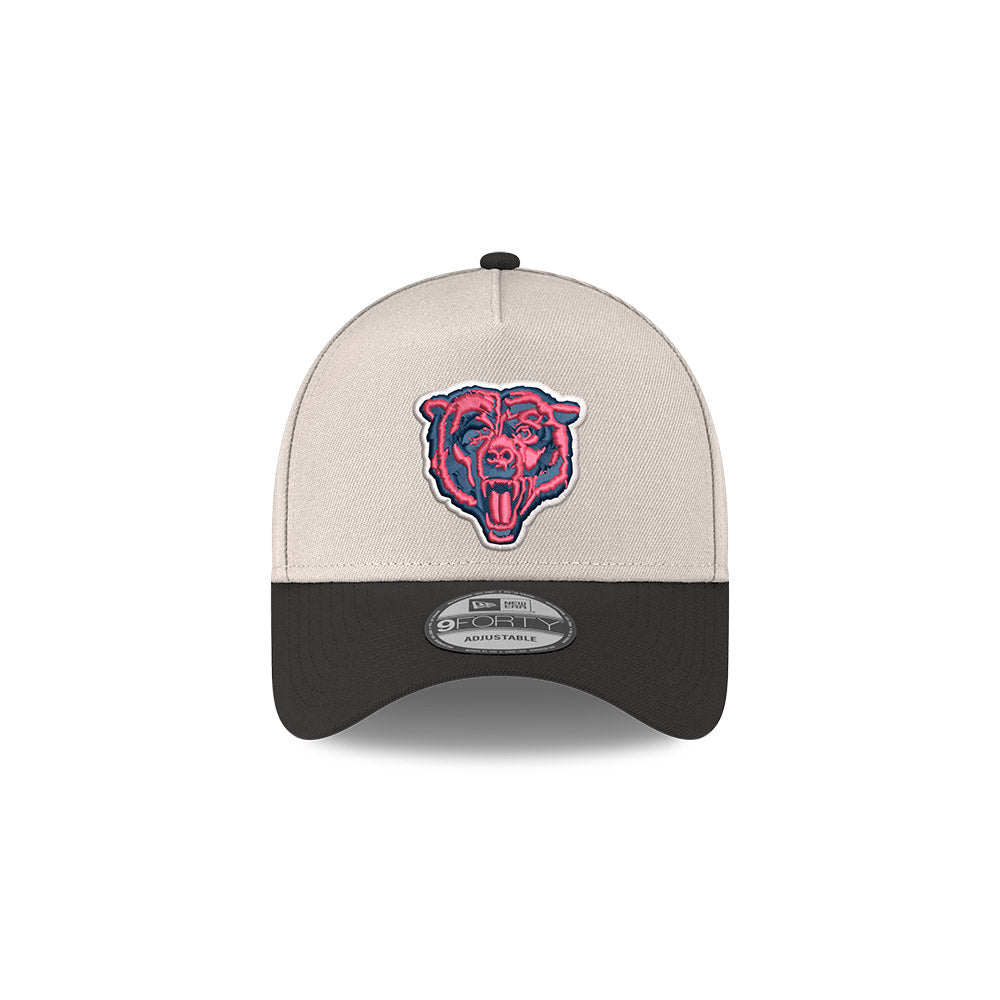 Chicago Bears Chrome/Black Super Bowl XX New Era 9FORTY A-Frame Adjustable Hat product image 2, provided for visual