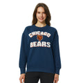 Chicago Bears Concept Sport Ladies Ascent Chenille Navy Crew Top product image 1, provided for visual reference and product