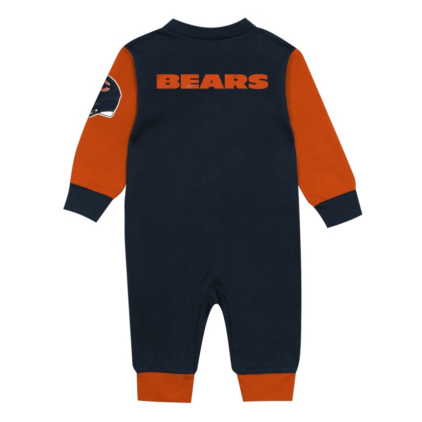 Chicago Bears Endzone Baby Snuggler Coverall product image 3, provided for visual reference and product detail review