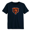 Chicago Bears Kids 4-7 Navy Primary T-Shirt product image 1, provided for visual reference and product detail review