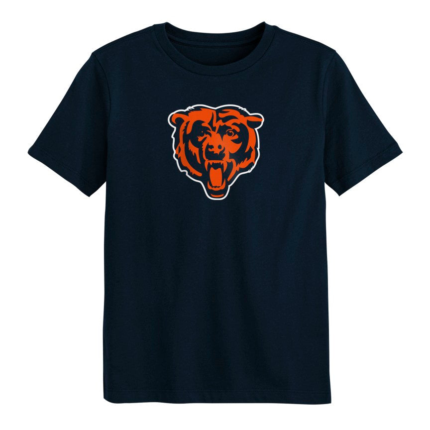 Chicago Bears Kids 4-7 Navy Primary T-Shirt product image 1, provided for visual reference and product detail review
