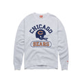 Chicago Bears Light Grey Homage Helmet Crewneck Sweatshirt product image 1, provided for visual reference and product detail