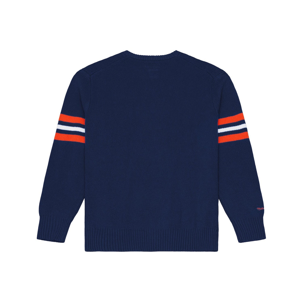 Chicago Bears Mitchell & Ness Head Coach Knit Sweater product image 2, provided for visual reference and product detail
