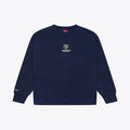 Chicago Bears Mitchell & Ness Women Core Essentials Navy Crewneck Sweatshirt product image 1, provided for visual reference