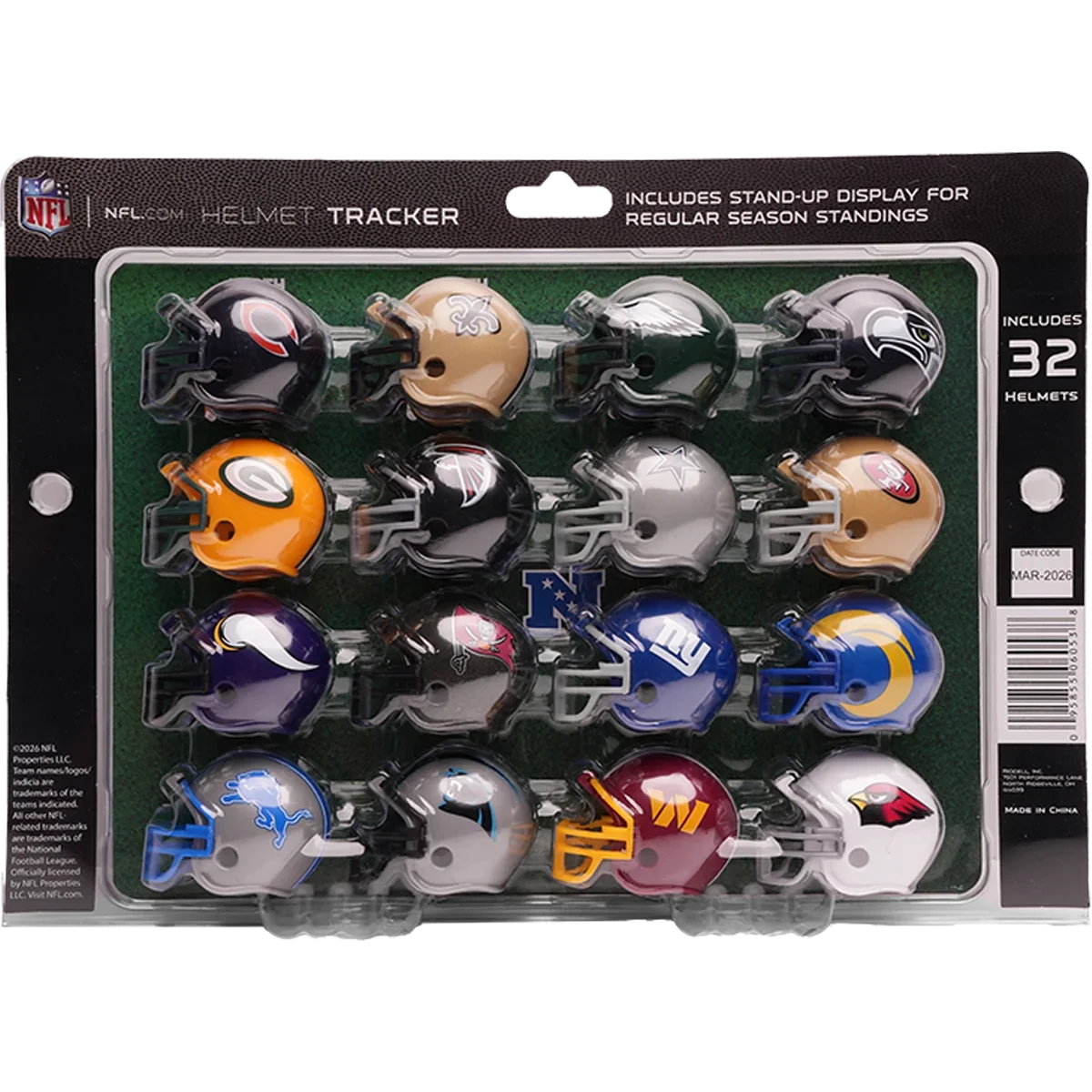 Chicago Bears NFL Helmet Tracker Set product image 2, provided for visual reference and product detail review