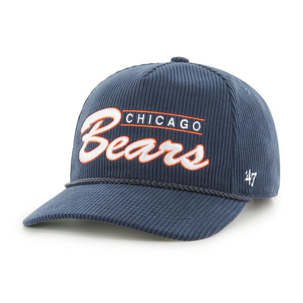 Chicago Bears Navy Boss Siegfried '47 Corduroy Hitch Adjustable Hat product image 1, provided for visual reference and