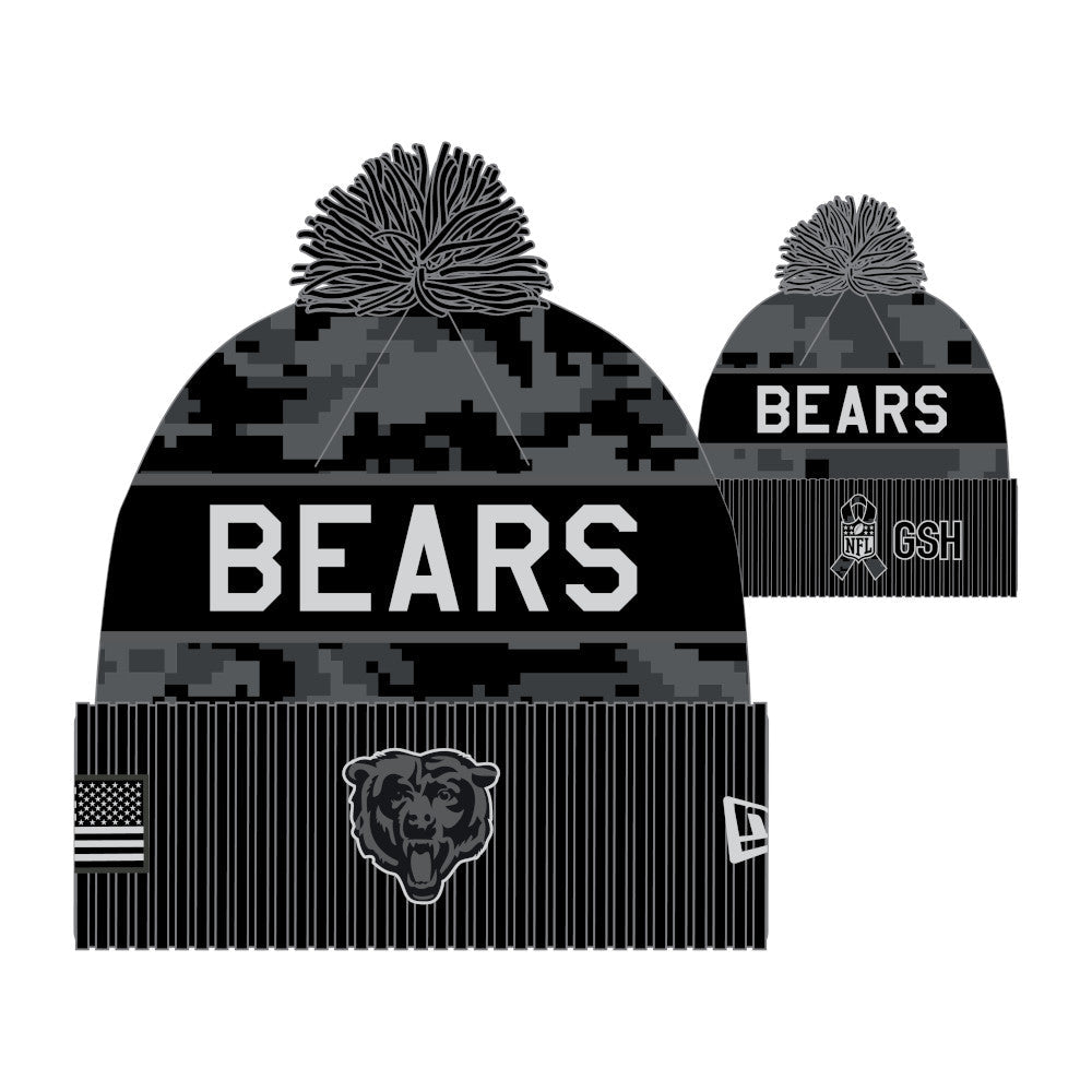 Chicago Bears New Era 2026 Salute To Service Bear Head Logo Knit Hat product image 1, provided for visual reference and