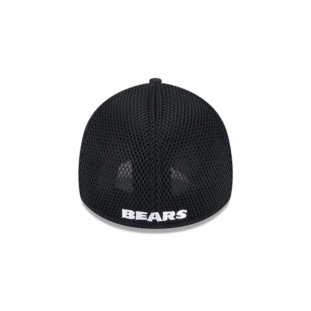Chicago Bears New Era 39THIRTY Neo Black EG Flex Fit Hat product image 6, provided for visual reference and product detail
