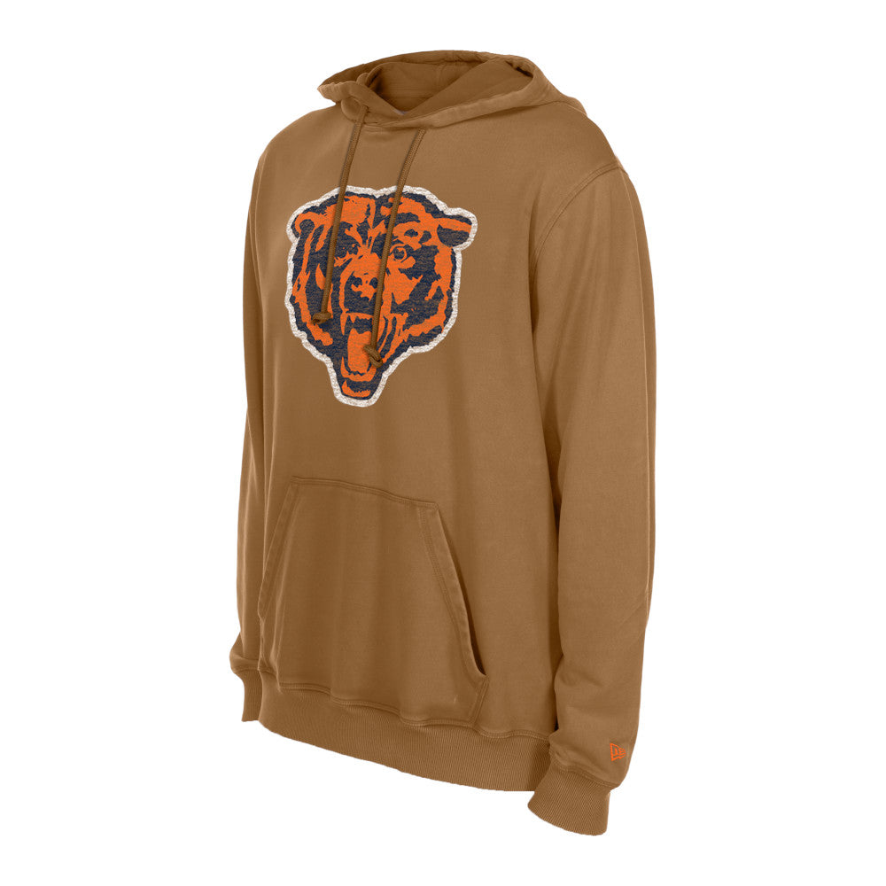 Chicago Bears New Era Men Brown Evergreen Hoodie product image 1, provided for visual reference and product detail review