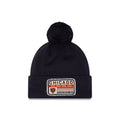 Chicago Bears New Era Navy Patch Knit Beanie product image 1, provided for visual reference and product detail review