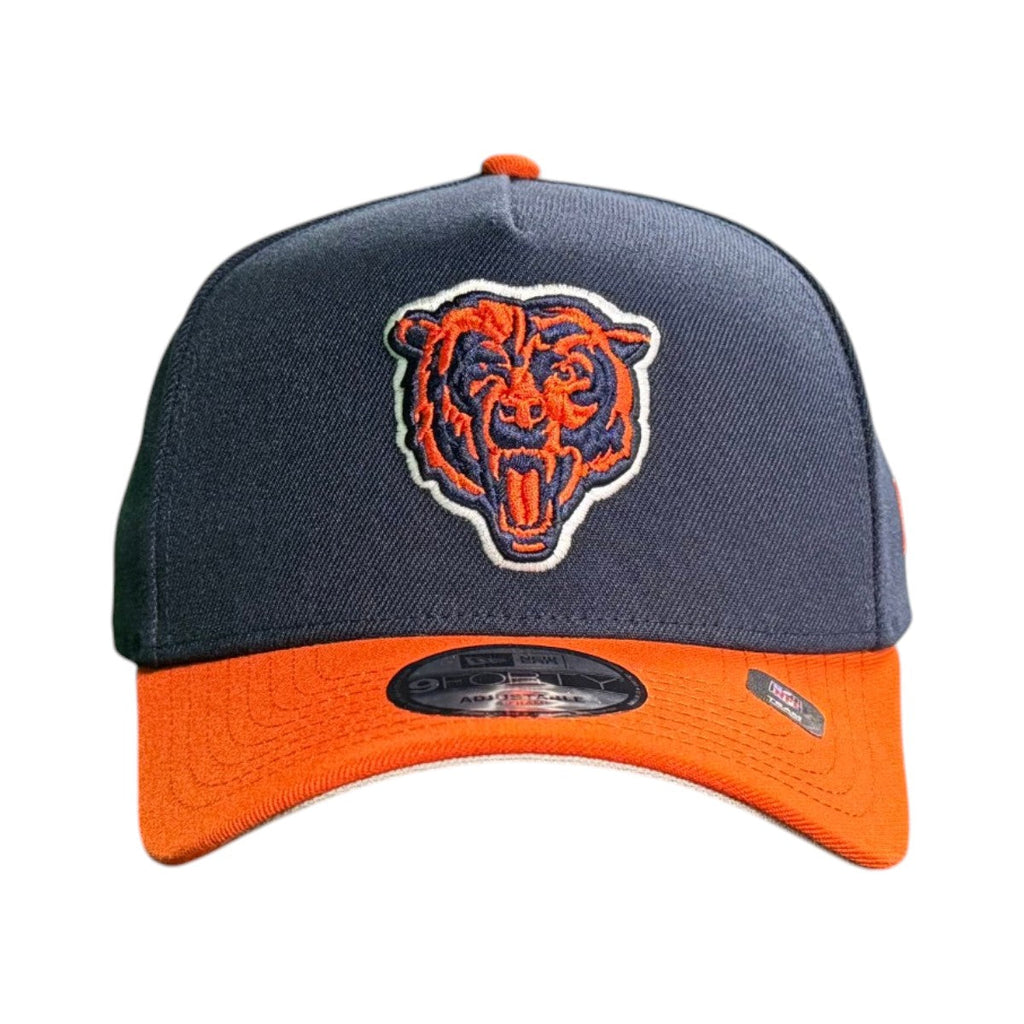 Chicago Bears New Era Navy/Orange 9FORTY A-Frame Adjustable Hat product image 2, provided for visual reference and product