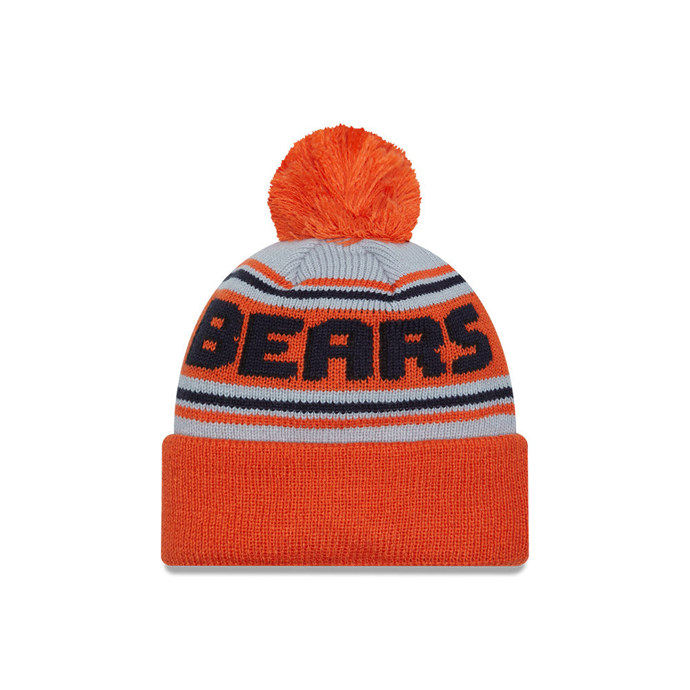 Chicago Bears New Era Orange Retro Logo Knit Beanie product image 3, provided for visual reference and product detail review