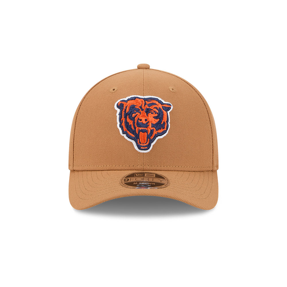 Chicago Bears New Era Tan 9FORTY M-Crown Adjustable Hat product image 2, provided for visual reference and product detail