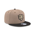 Chicago Bears New Era Youth Camel Black 9FIFTY Snapback Hat product image 1, provided for visual reference and product