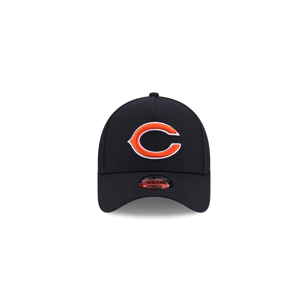 Chicago Bears New Era Youth Navy C 9FORTY Adjustable Hat product image 4, provided for visual reference and product detail