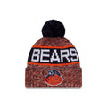 Chicago Bears New Era Youth Rivalry Pom Knit Hat product image 1, provided for visual reference and product detail review