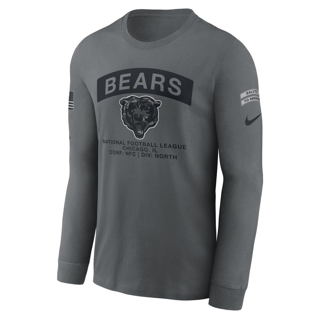 Chicago Bears Nike 2026 Salute To Service Sideline Long Sleeve T-Shirt product image 3, provided for visual reference and