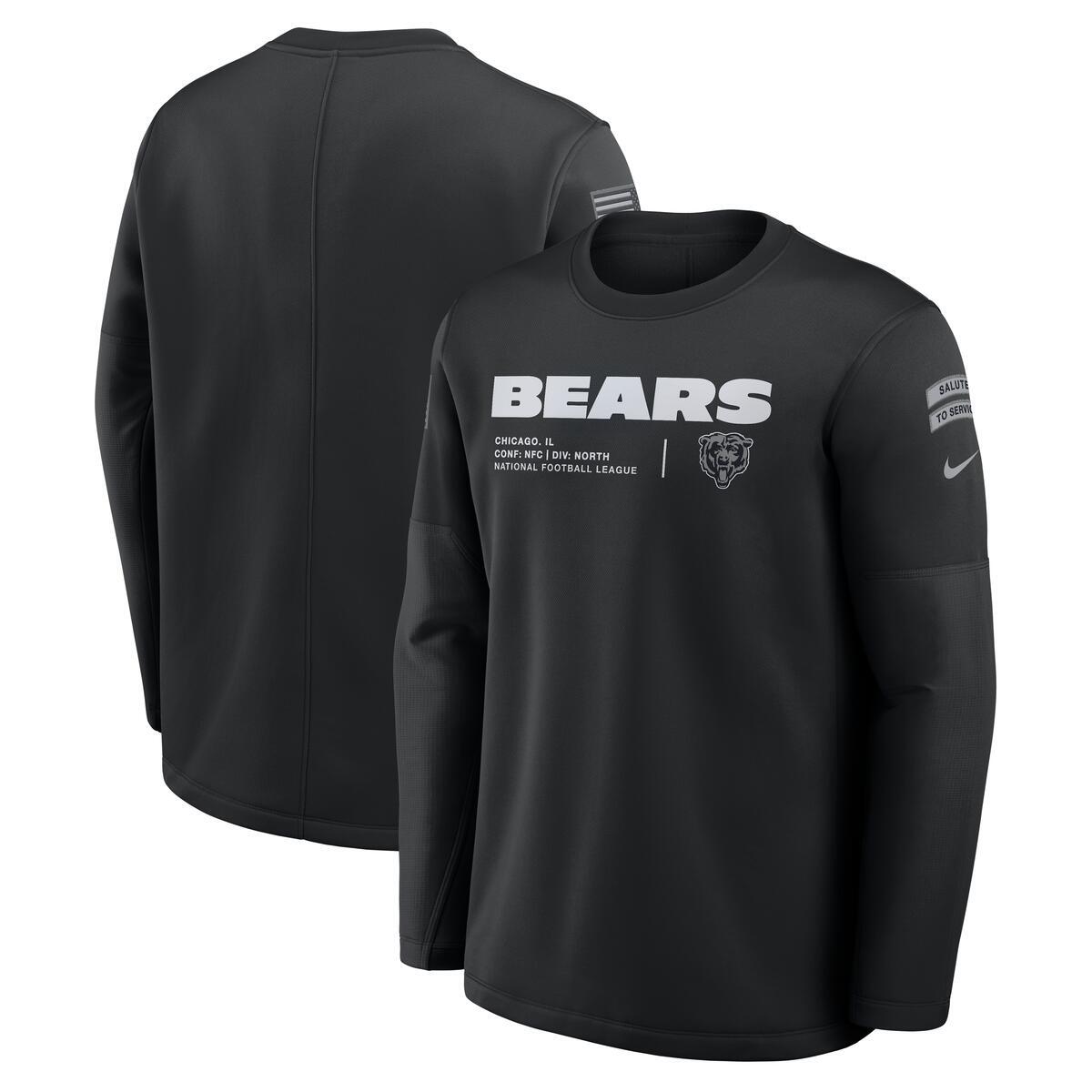 Chicago Bears Nike Men 2026 Salute To Service Crewneck Sweatshirt product image 1, provided for visual reference and product
