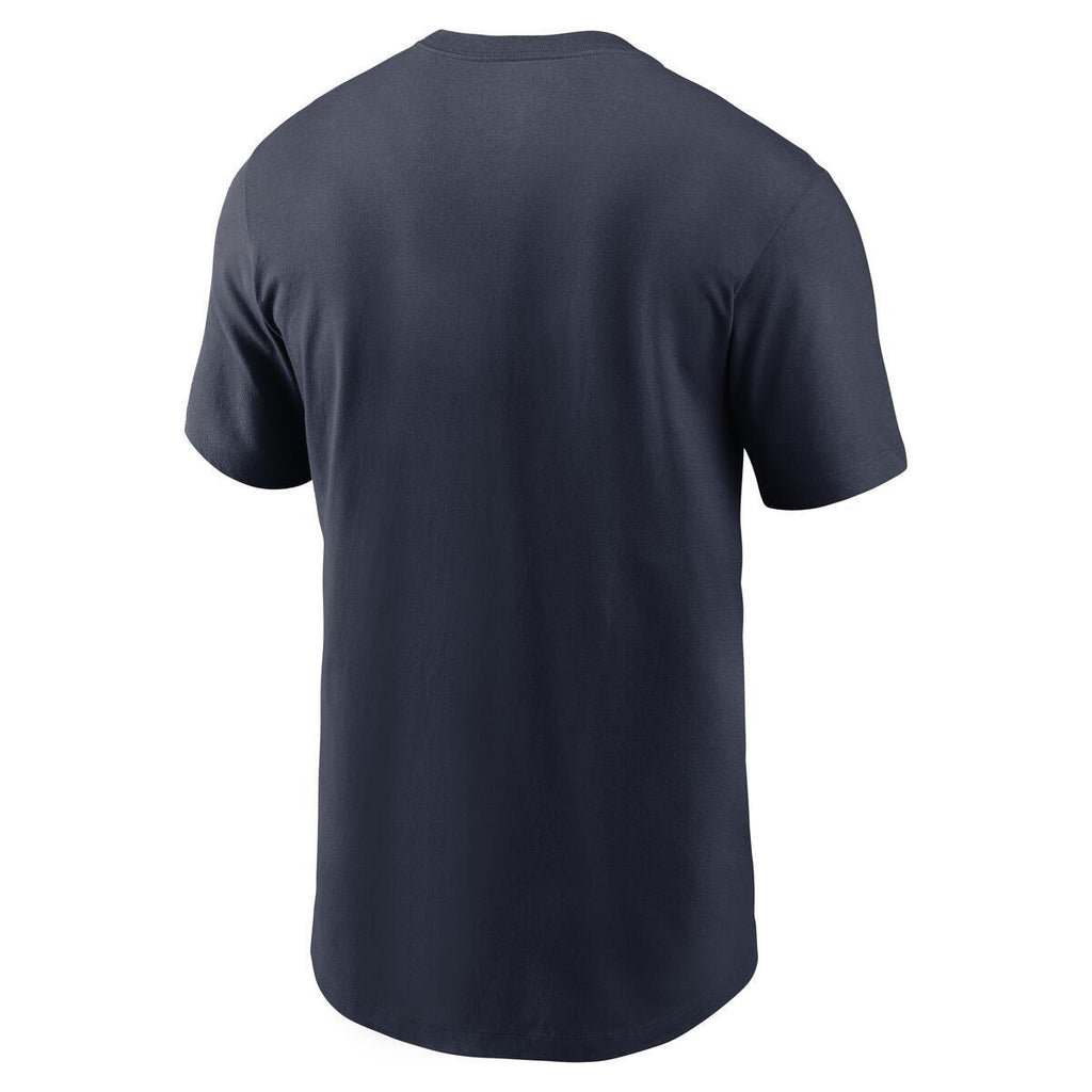 Chicago Bears Nike Men Navy Essential Helmet T-Shirt product image 3, provided for visual reference and product detail review