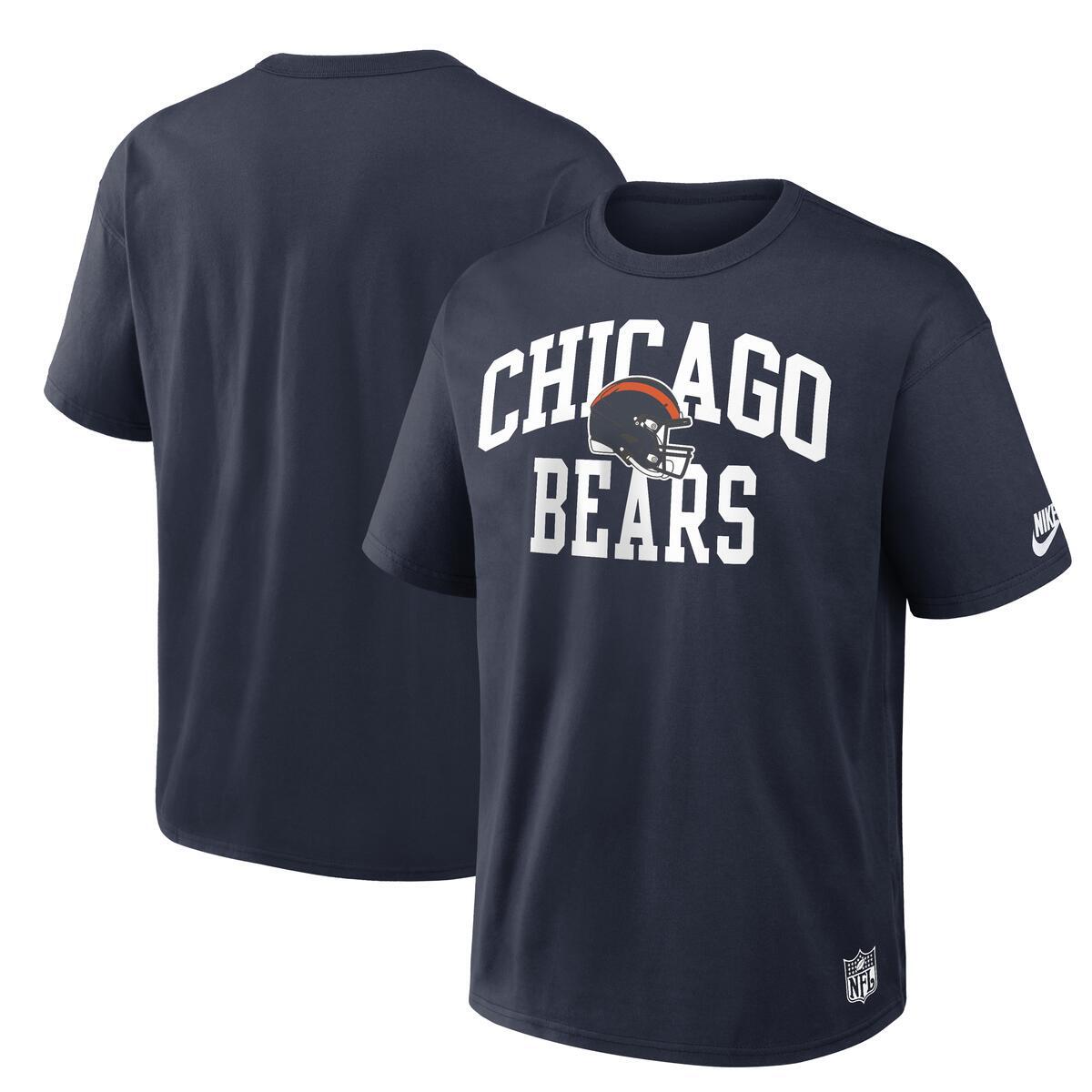 Chicago Bears Nike Men Navy Max 90 T-Shirt product image 1, provided for visual reference and product detail review