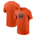 Chicago Bears Nike Men Orange Essential Logo Cotton T-Shirt product image 1, provided for visual reference and product