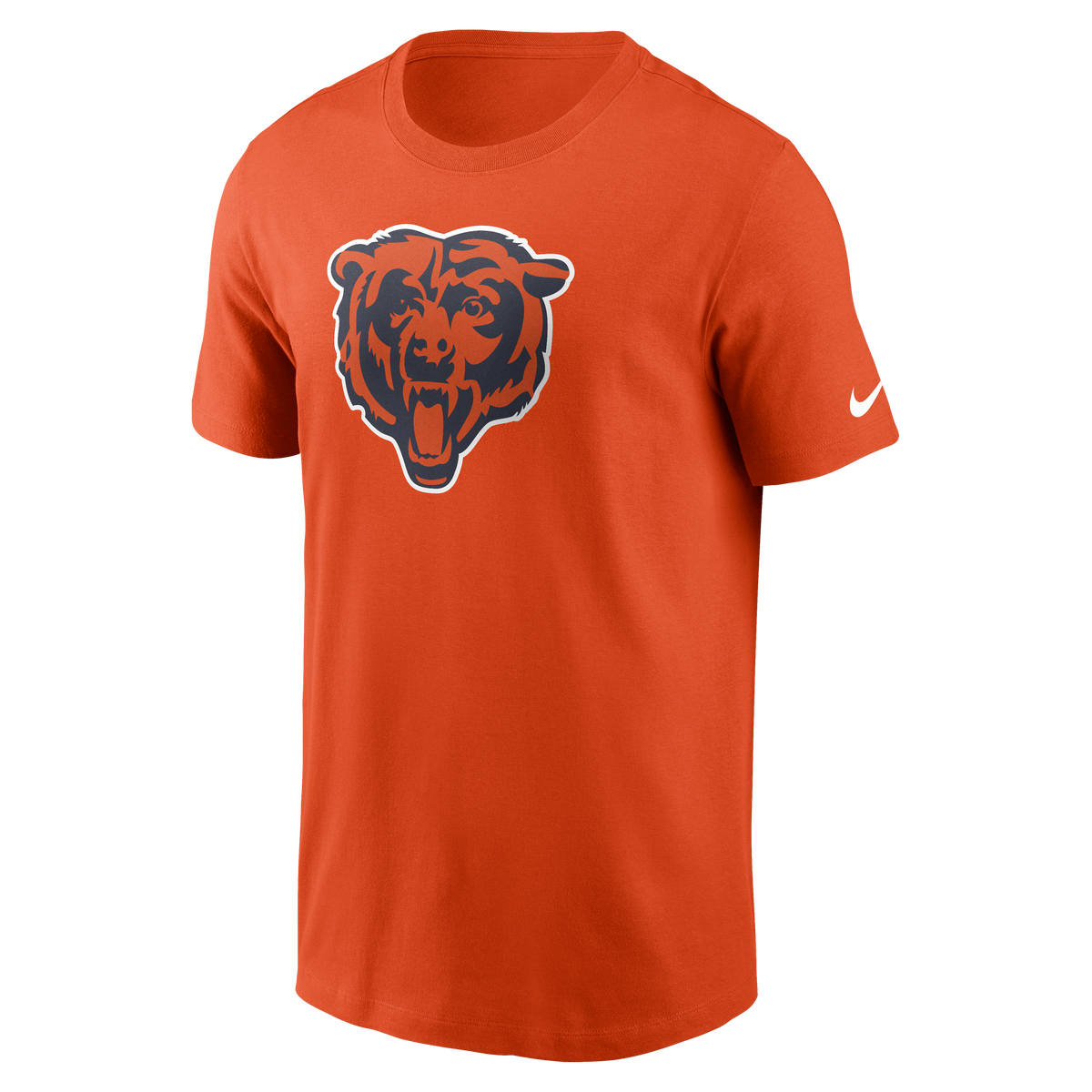 Chicago Bears Nike Men Orange Essential Logo Cotton T-Shirt product image 3, provided for visual reference and product
